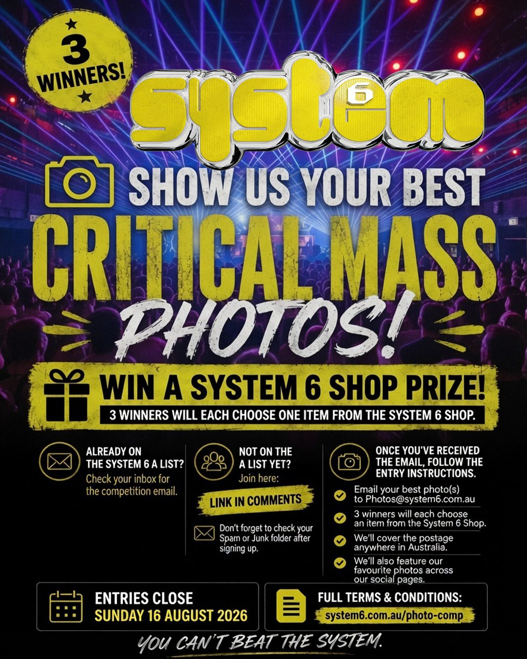 SHOW US YOUR BEST SYSTEM 6 – CRITICAL MASS PHOTOS!
