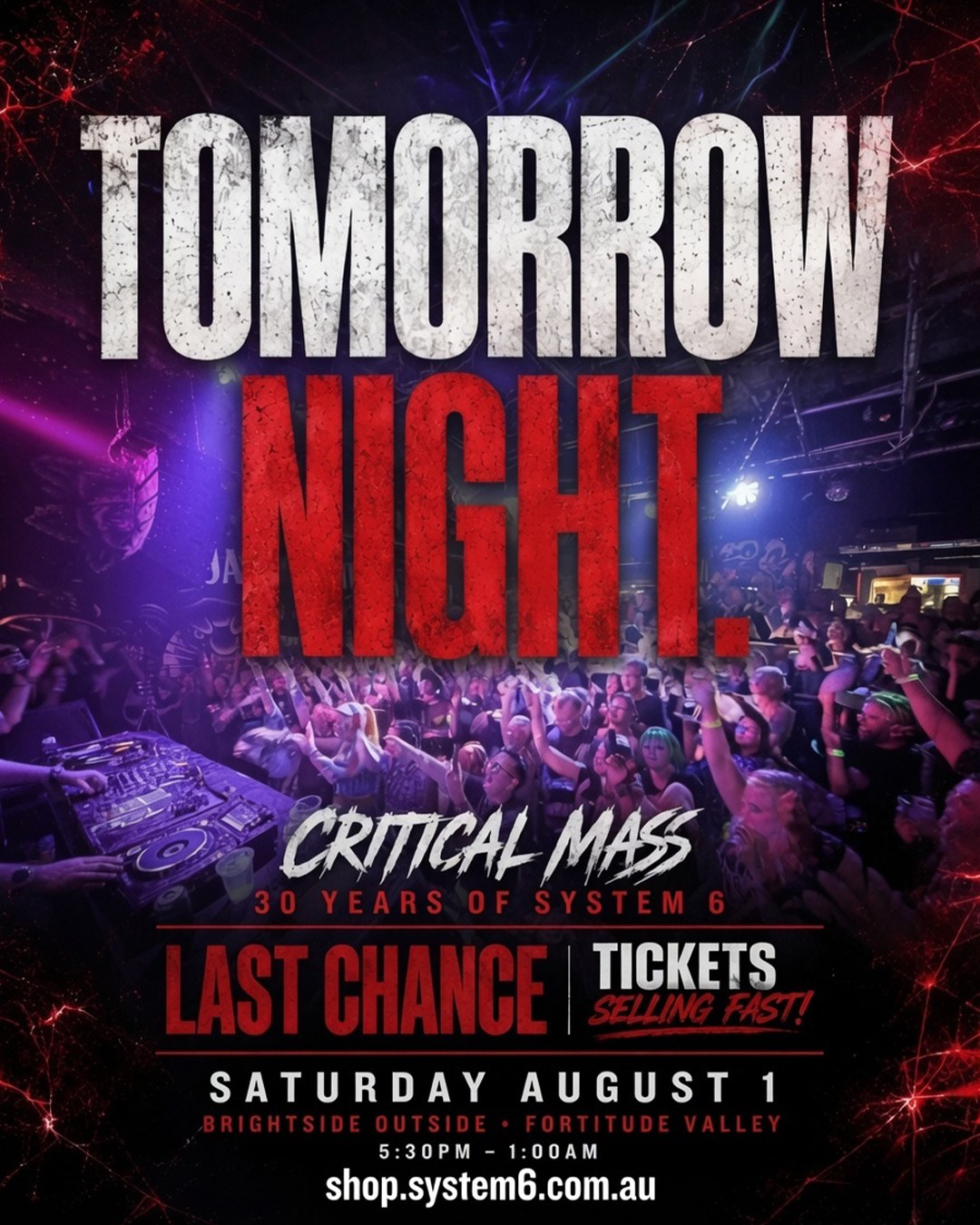 CRITICAL MASS THIS SATURDAY NIGHT!